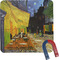 Cafe Terrace at Night (Van Gogh 1888) Square Fridge Magnet (Personalized)