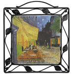Cafe Terrace at Night (Van Gogh 1888) Square Trivet