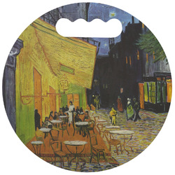Cafe Terrace at Night (Van Gogh 1888) Stadium Cushion (Round)