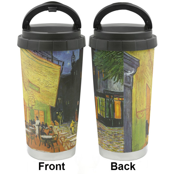 Cafe Terrace at Night (Van Gogh 1888) Stainless Steel Travel Cup - Approval