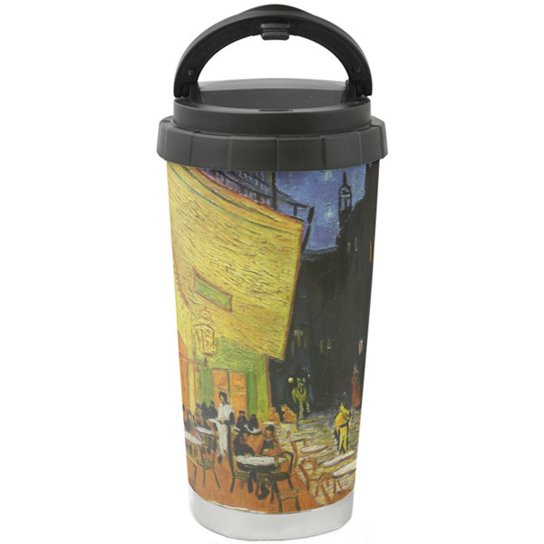 Custom Cafe Terrace at Night (Van Gogh 1888) Stainless Steel Coffee Tumbler