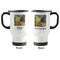 Cafe Terrace at Night (Van Gogh 1888) Stainless Steel Travel Mug with Handle - Front & Back