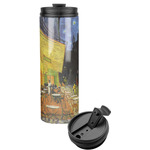 Cafe Terrace at Night (Van Gogh 1888) Stainless Steel Skinny Tumbler