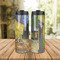 Cafe Terrace at Night (Van Gogh 1888) Stainless Steel Tumbler - Lifestyle
