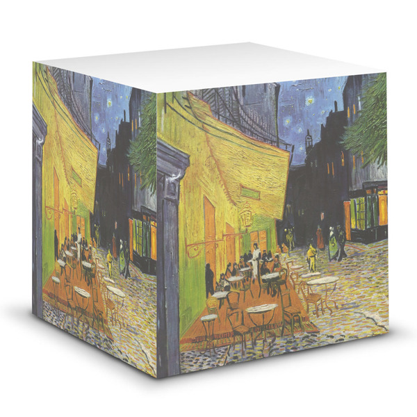 Custom Cafe Terrace at Night (Van Gogh 1888) Sticky Note Cube