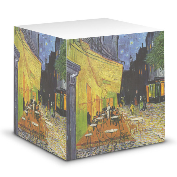 Custom Cafe Terrace at Night (Van Gogh 1888) Sticky Note Cube