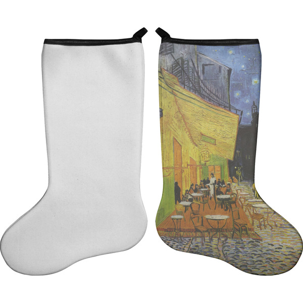 Cafe Terrace at Night (Van Gogh 1888) Stocking - Single-Sided - Approval