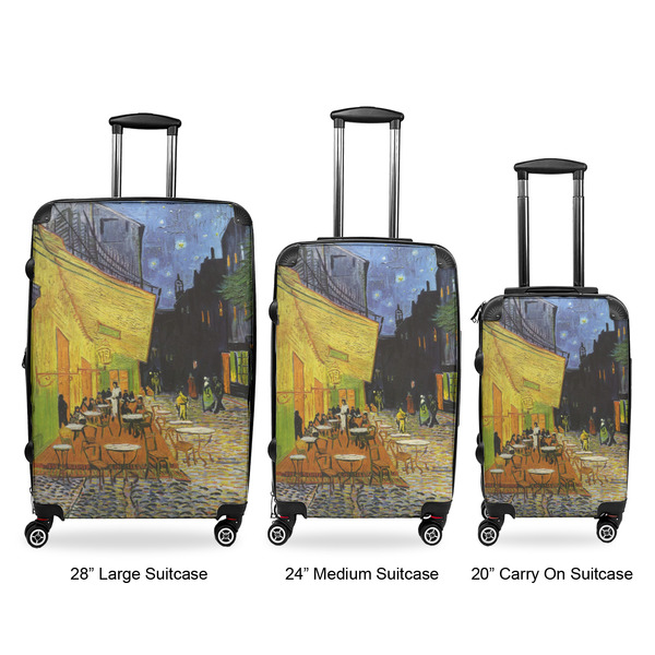 Cafe Terrace at Night (Van Gogh 1888) Suitcase Set 1 - Approval