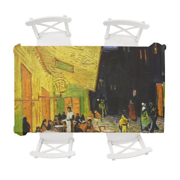 Custom Cafe Terrace at Night (Van Gogh 1888) Tablecloth - 58"x102"