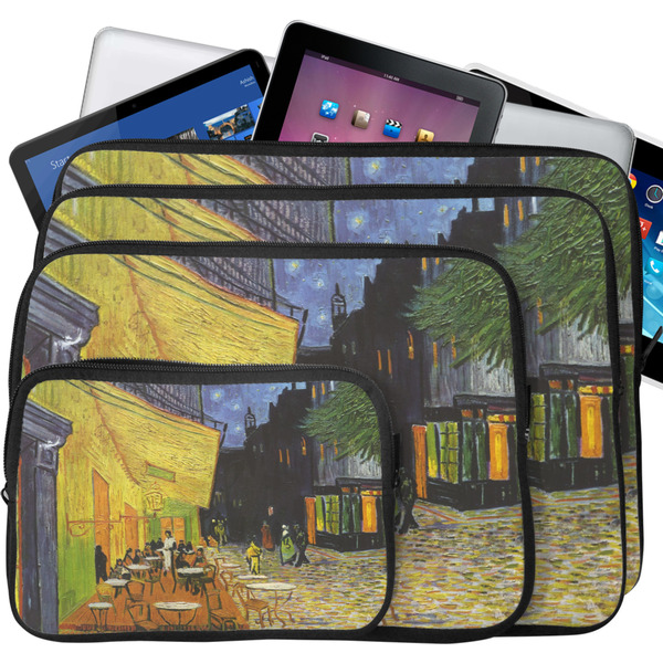 Cafe Terrace at Night (Van Gogh 1888) Tablet & Laptop Case Sizes