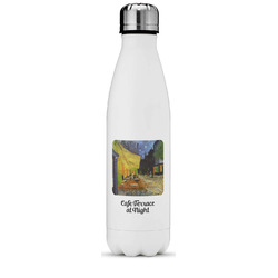 Cafe Terrace at Night (Van Gogh 1888) Water Bottle - 17 oz. - Stainless Steel - Full Color Printing