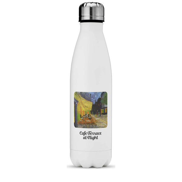 Custom Cafe Terrace at Night (Van Gogh 1888) Water Bottle - 17 oz. - Stainless Steel - Full Color Printing