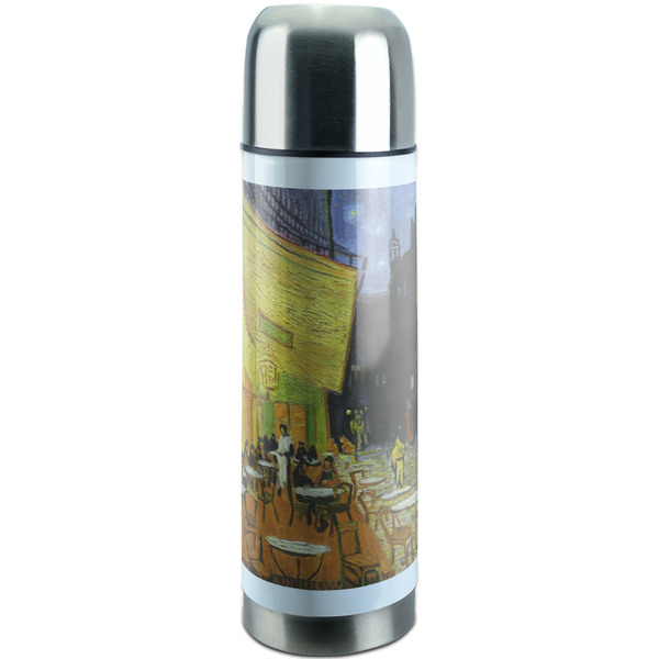 Custom Cafe Terrace at Night (Van Gogh 1888) Stainless Steel Thermos