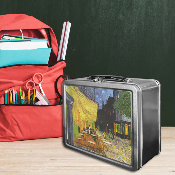 Cafe Terrace at Night (Van Gogh 1888) Tin Lunchbox - LIFESTYLE