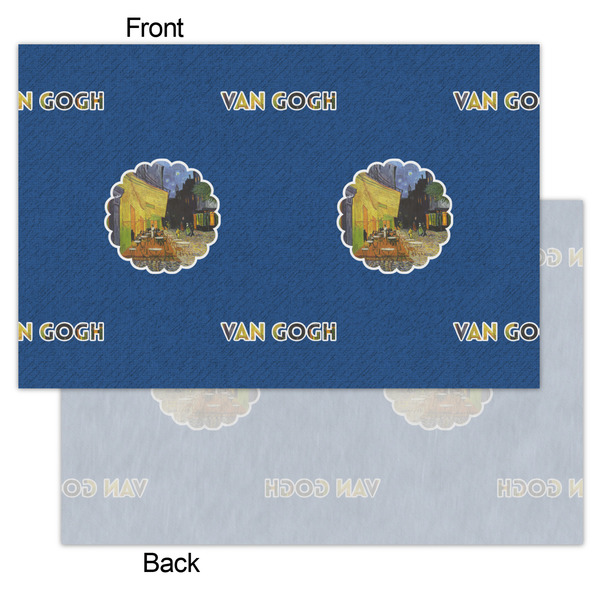 Cafe Terrace at Night (Van Gogh 1888) Tissue Paper - Lightweight - Small - Front & Back