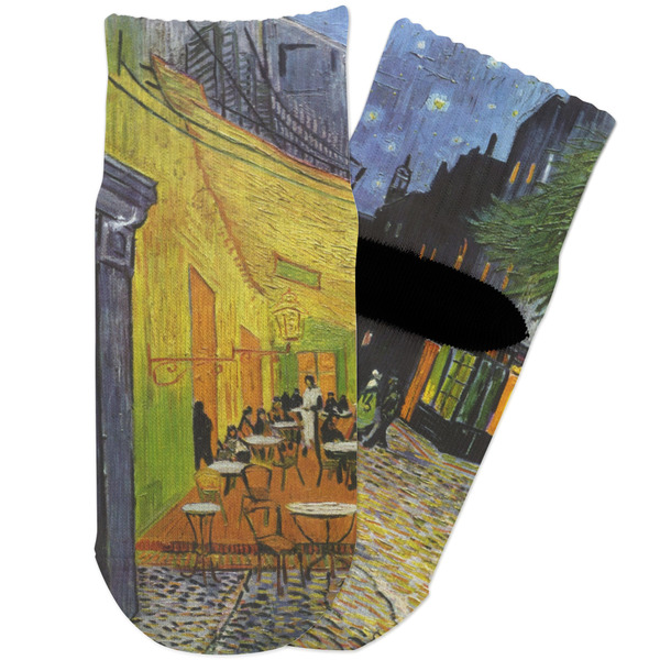Custom Cafe Terrace at Night (Van Gogh 1888) Toddler Ankle Socks
