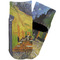 Cafe Terrace at Night (Van Gogh 1888) Toddler Ankle Socks - Single Pair - Front and Back