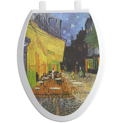 Cafe Terrace at Night (Van Gogh 1888) Toilet Seat Decal - Elongated