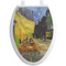 Cafe Terrace at Night (Van Gogh 1888) Toilet Seat Decal - Elongated - Front