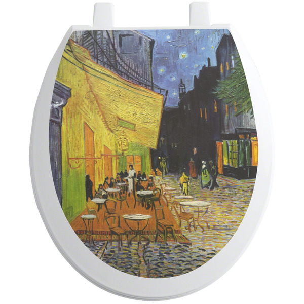 Custom Cafe Terrace at Night (Van Gogh 1888) Toilet Seat Decal