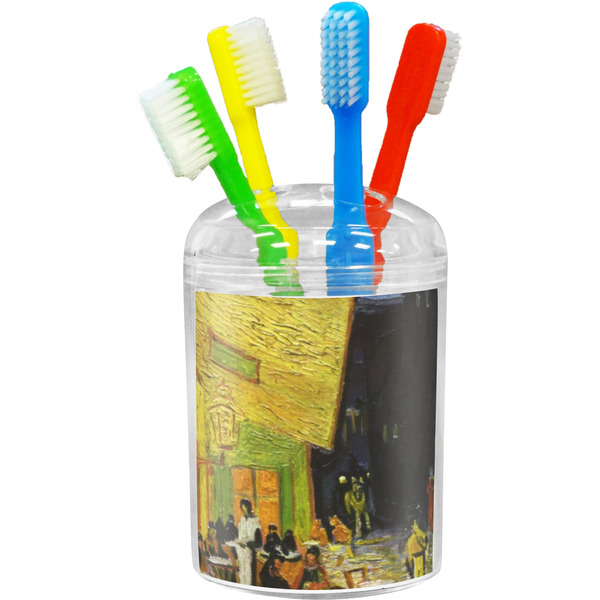 Custom Cafe Terrace at Night (Van Gogh 1888) Toothbrush Holder