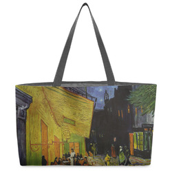 Cafe Terrace at Night (Van Gogh 1888) Beach Totes Bag - w/ Black Handles