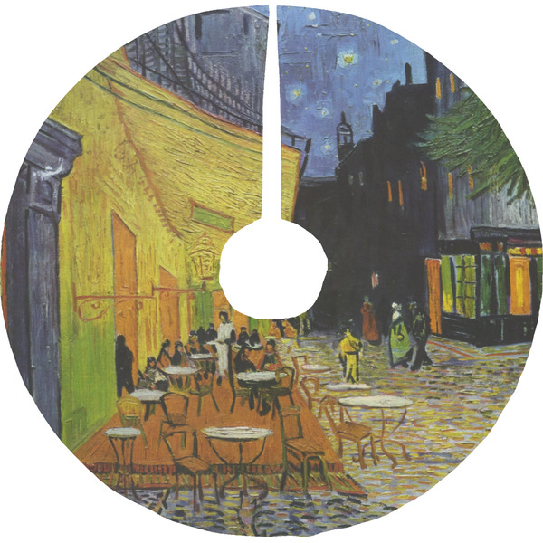 Custom Cafe Terrace at Night (Van Gogh 1888) Tree Skirt