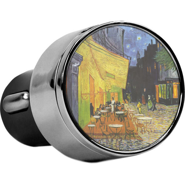Custom Cafe Terrace at Night (Van Gogh 1888) USB Car Charger