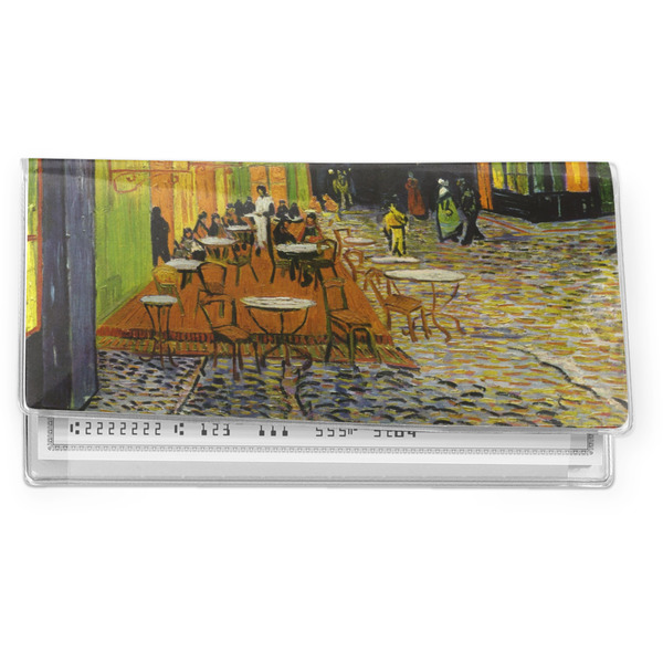 Custom Cafe Terrace at Night (Van Gogh 1888) Vinyl Checkbook Cover