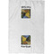 Cafe Terrace at Night (Van Gogh 1888) Waffle Towel - Partial Print - Approval Image