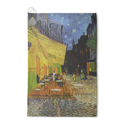 Cafe Terrace at Night (Van Gogh 1888) Waffle Weave Golf Towel