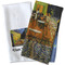 Cafe Terrace at Night (Van Gogh 1888) Waffle Weave Towels - Two Print Styles