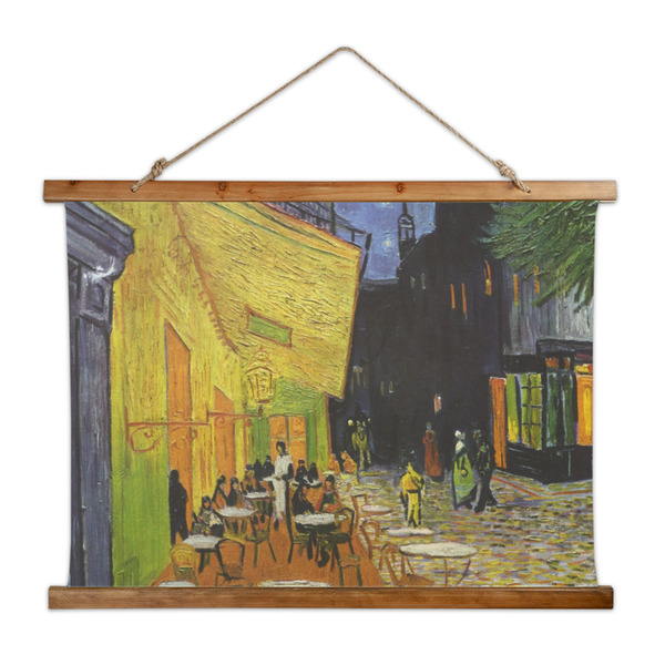 Custom Cafe Terrace at Night (Van Gogh 1888) Wall Hanging Tapestry - Wide
