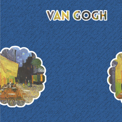 Cafe Terrace at Night (Van Gogh 1888) Wallpaper & Surface Covering (Water Activated 24"x 24" Sample)