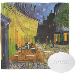 Cafe Terrace at Night (Van Gogh 1888) Washcloth