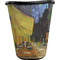 Cafe Terrace at Night (Van Gogh 1888) Waste Basket - Black - Front
