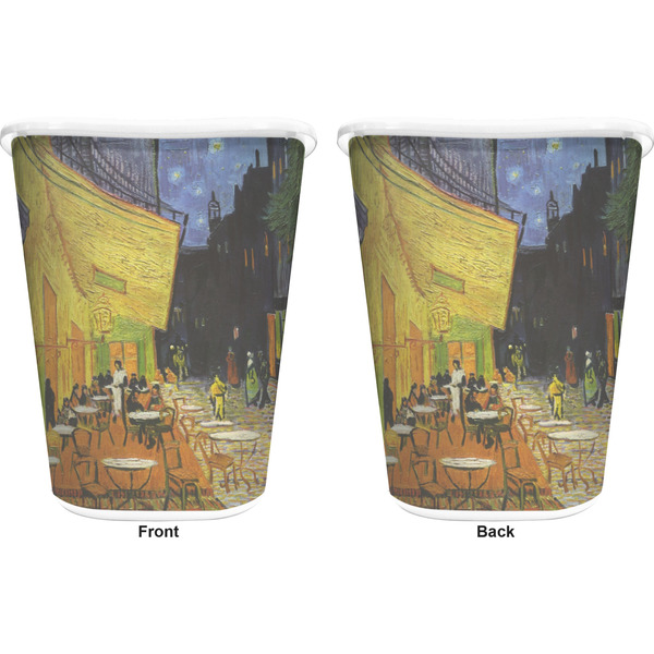 Cafe Terrace at Night (Van Gogh 1888) Waste Basket - White - Double Sided - Approval