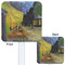 Cafe Terrace at Night (Van Gogh 1888) White Plastic Stir Stick - Double Sided - Front & Back