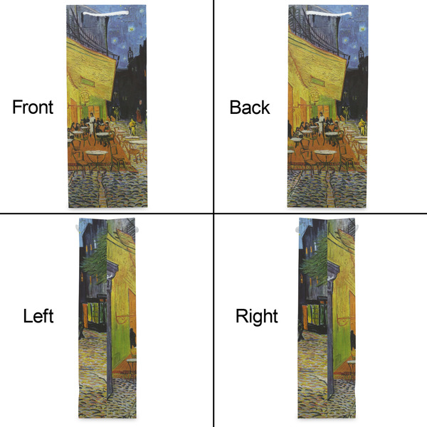 Cafe Terrace at Night (Van Gogh 1888) Wine Gift Bag - Gloss - Approval