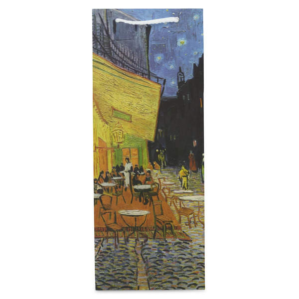 Cafe Terrace at Night (Van Gogh 1888) Wine Gift Bag - Gloss - Front