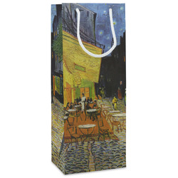 Cafe Terrace at Night (Van Gogh 1888) Wine Gift Bags - Gloss