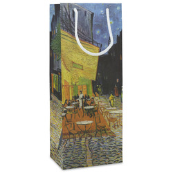 Cafe Terrace at Night (Van Gogh 1888) Wine Gift Bags - Matte