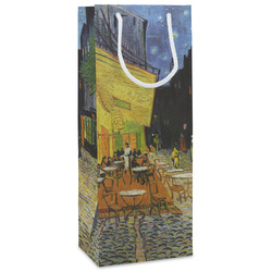 Cafe Terrace at Night (Van Gogh 1888) Wine Gift Bags - Matte