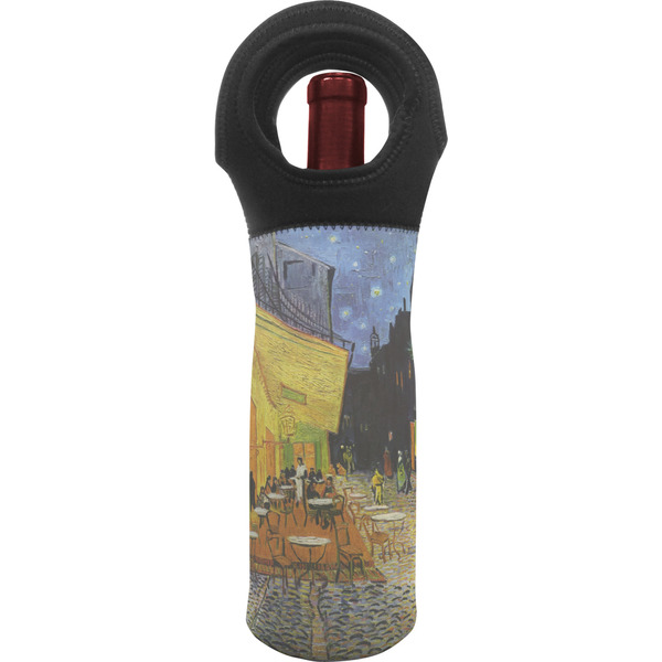 Custom Cafe Terrace at Night (Van Gogh 1888) Wine Tote Bag