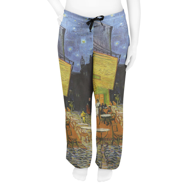 Cafe Terrace at Night (Van Gogh 1888) Women's Pj on model - Front