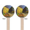 Cafe Terrace at Night (Van Gogh 1888) Wooden 6" Stir Stick - Round - Double Sided - Front & Back