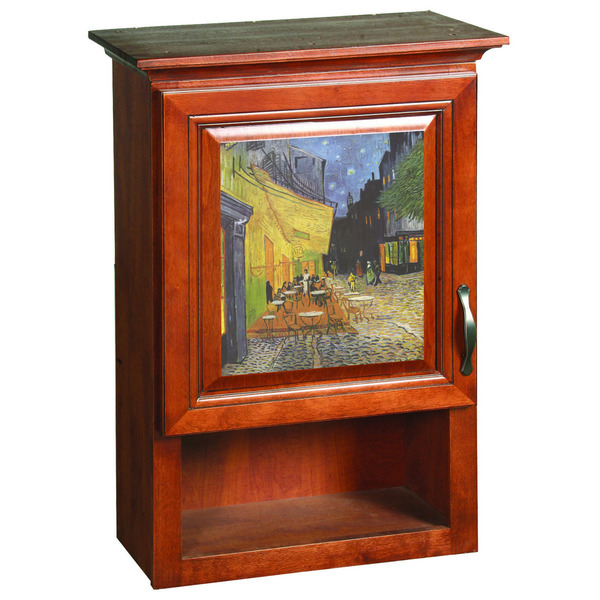 Cafe Terrace at Night (Van Gogh 1888) Wooden Cabinet Decal (Medium)