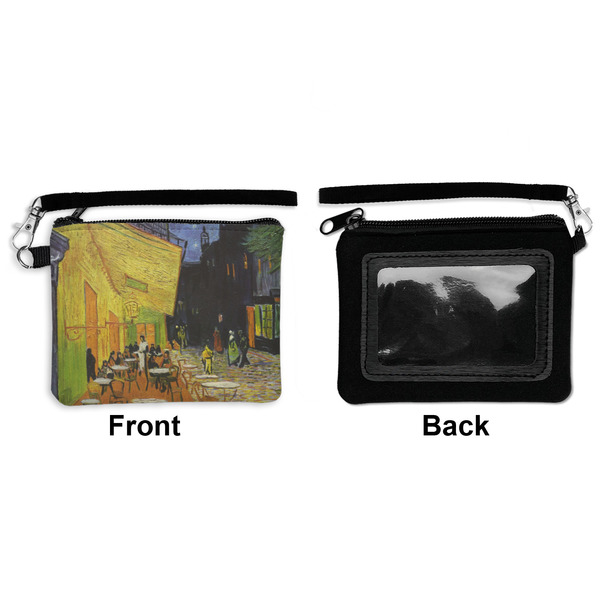 Cafe Terrace at Night (Van Gogh 1888) Wristlet ID Cases - Front & Back