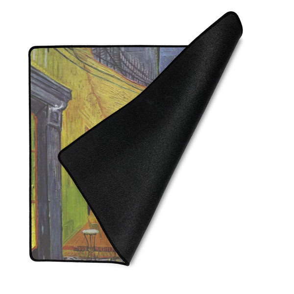 Cafe Terrace at Night (Van Gogh 1888) XL Gaming Mouse Pads - 18" x 16" - Front w/Fold