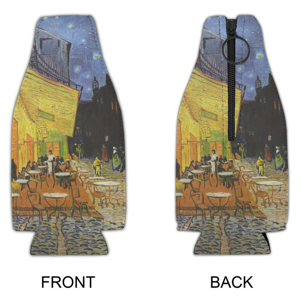 Cafe Terrace at Night (Van Gogh 1888) Zipper Bottle Cooler - APPROVAL